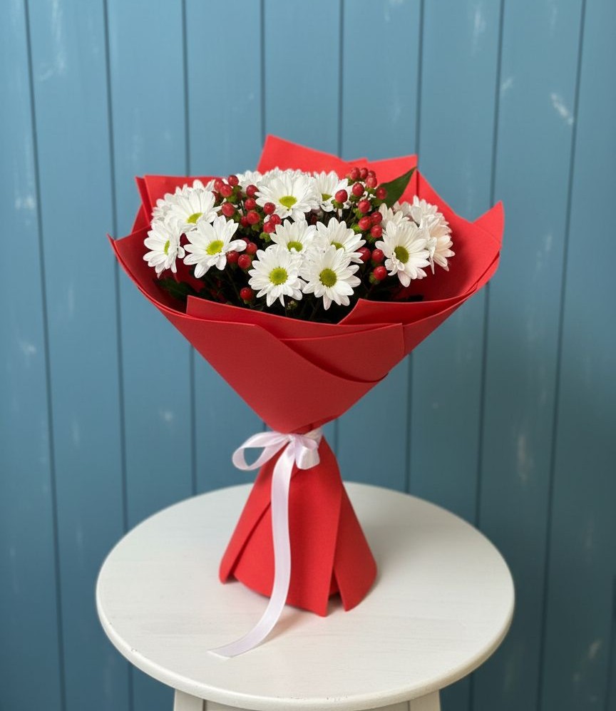 Букет цветов из: Хризантемы в Славянске-на-Кубани