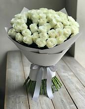 Букет 35 Белых роз в Славянске-на-Кубани