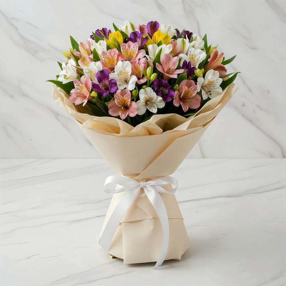 Букет цветов из: Альстромерии в Славянске-на-Кубани