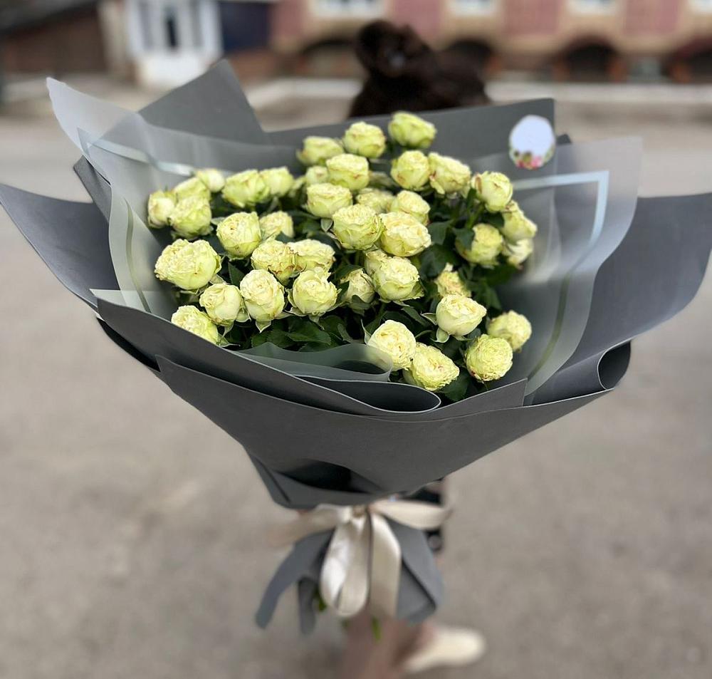 Белые кустовые розы Солинеро в Славянске-на-Кубани Букет Белые кустовые розы Солинеро в Славянске-на-Кубани