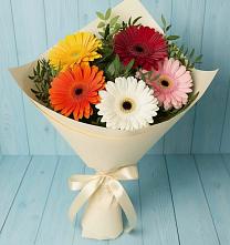 Букет цветов из:  Герберы #REPLACE_PRED# Славянске-на-Кубани