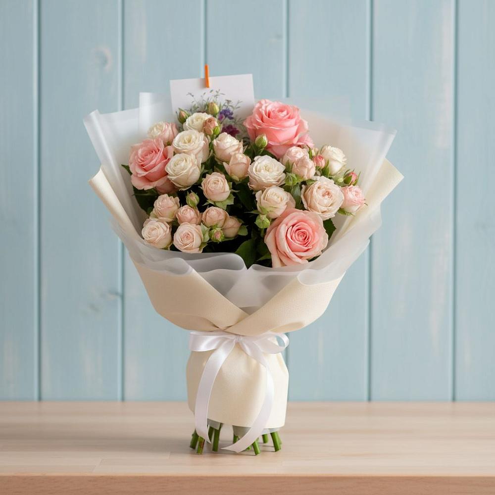 Букет цветов из: Розы в Славянске-на-Кубани