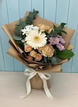 Букет цветов из:  Герберы и Хризантемы в Славянске-на-Кубани
