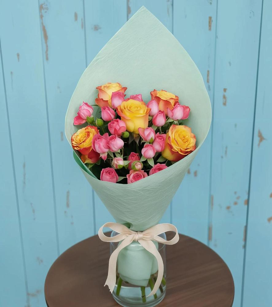 Букет цветов из: Розы в Славянске-на-Кубани