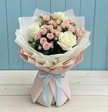 Букет цветов из:  Розы в Славянске-на-Кубани