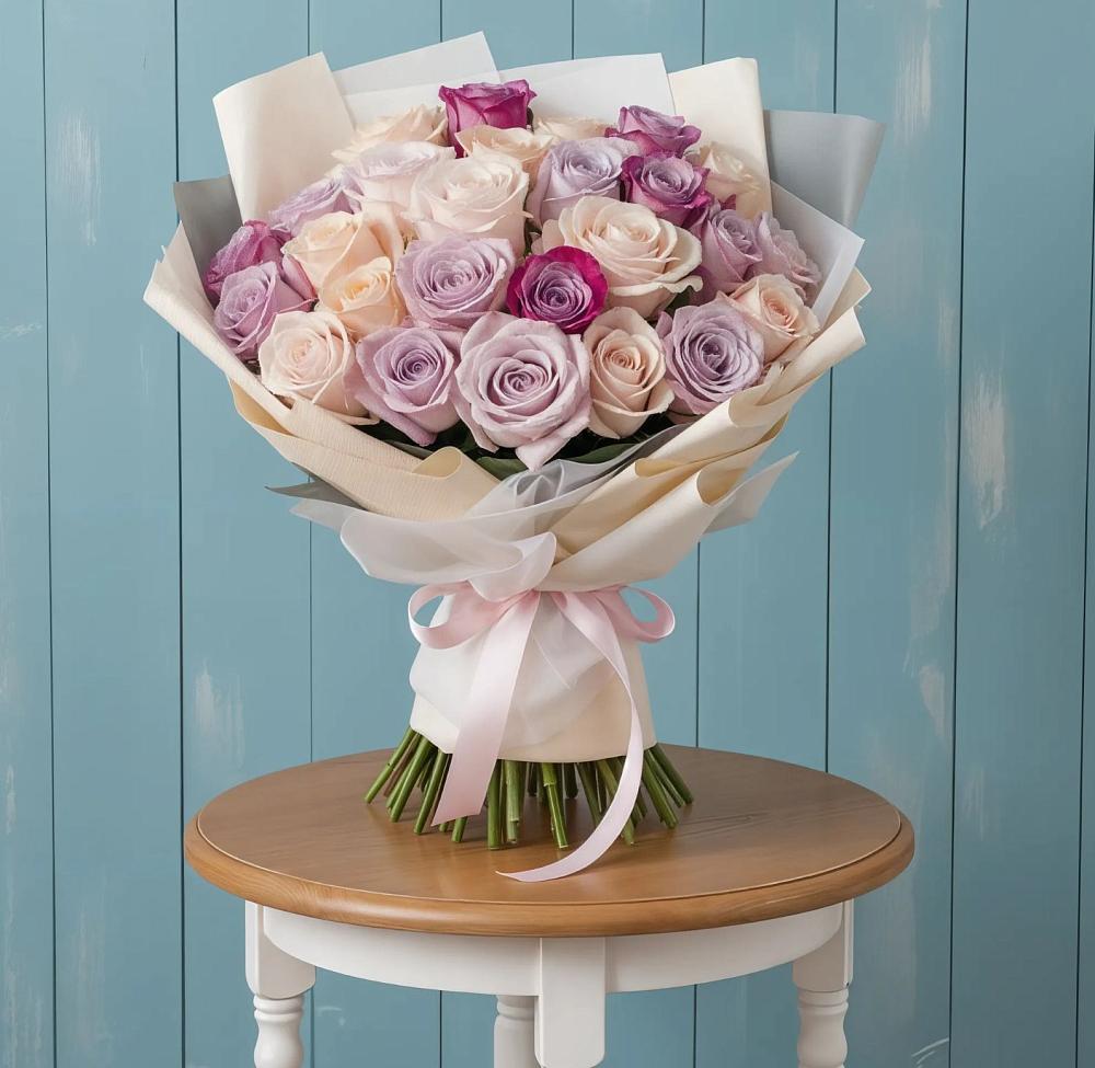 Букет цветов из: Розы в Славянске-на-Кубани