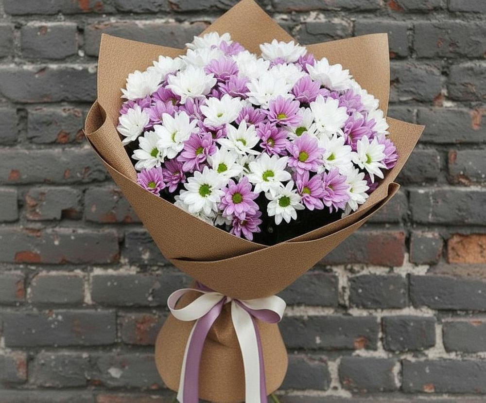 Букет цветов из: Хризантемы в Славянске-на-Кубани