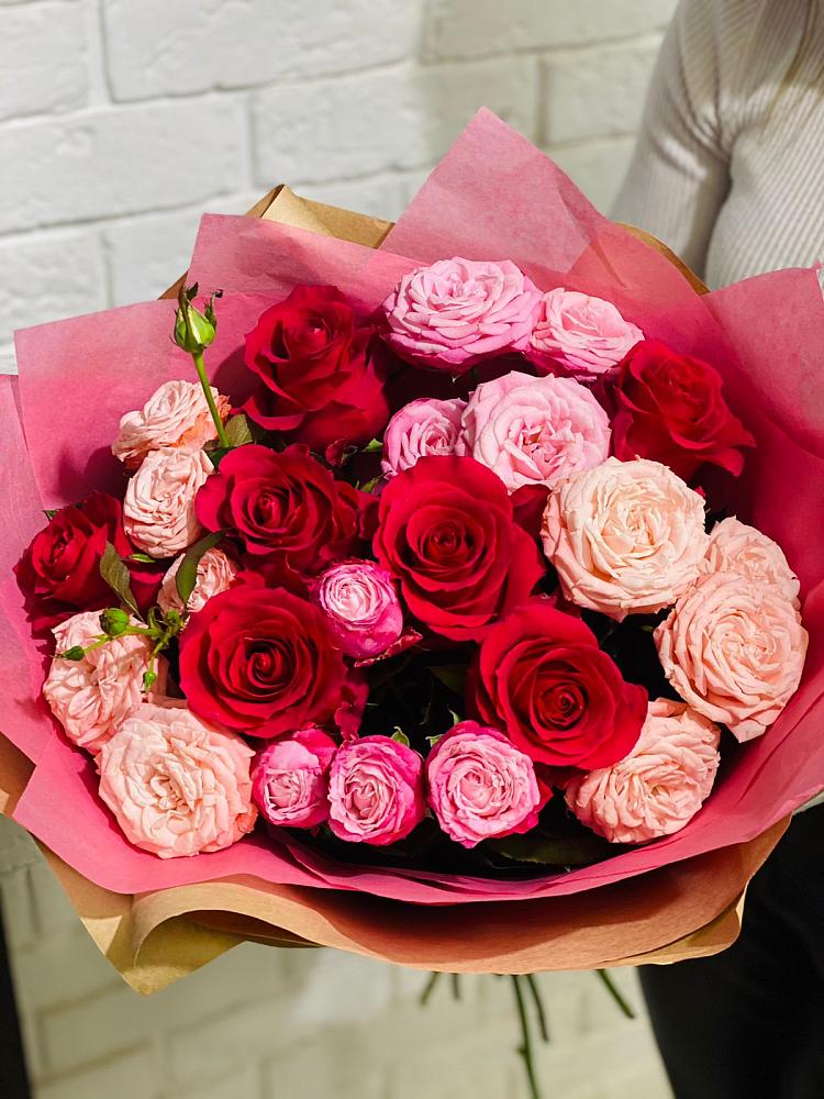 Букет цветов из: Розы в Славянске-на-Кубани