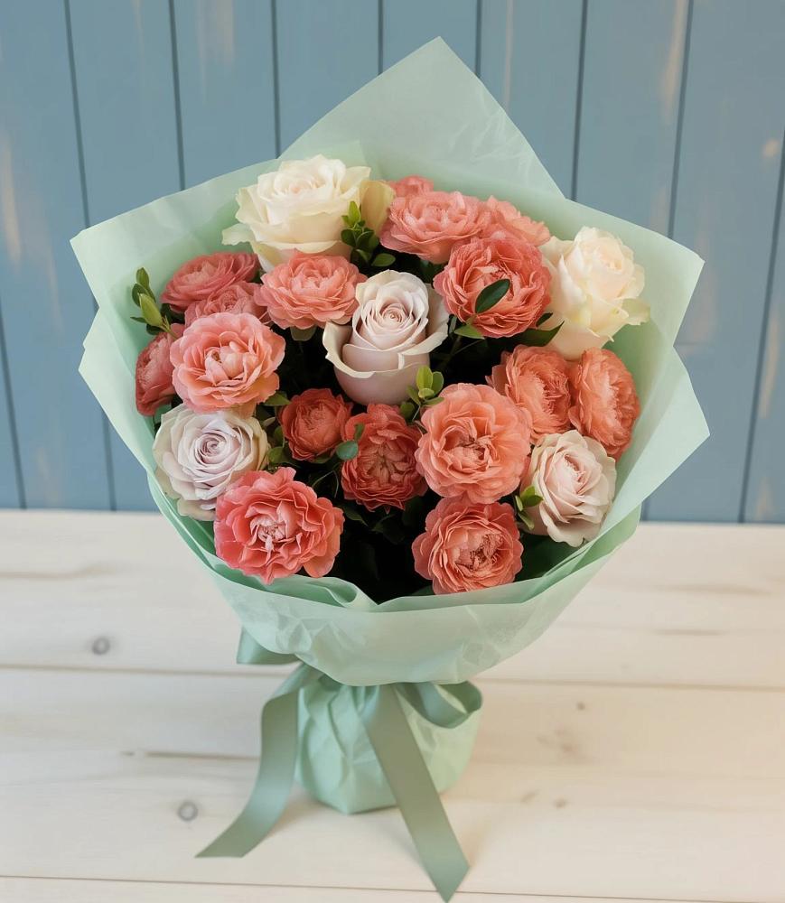 Букет цветов из: Розы в Славянске-на-Кубани