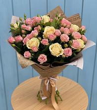 Букет цветов из:  Розы в Славянске-на-Кубани