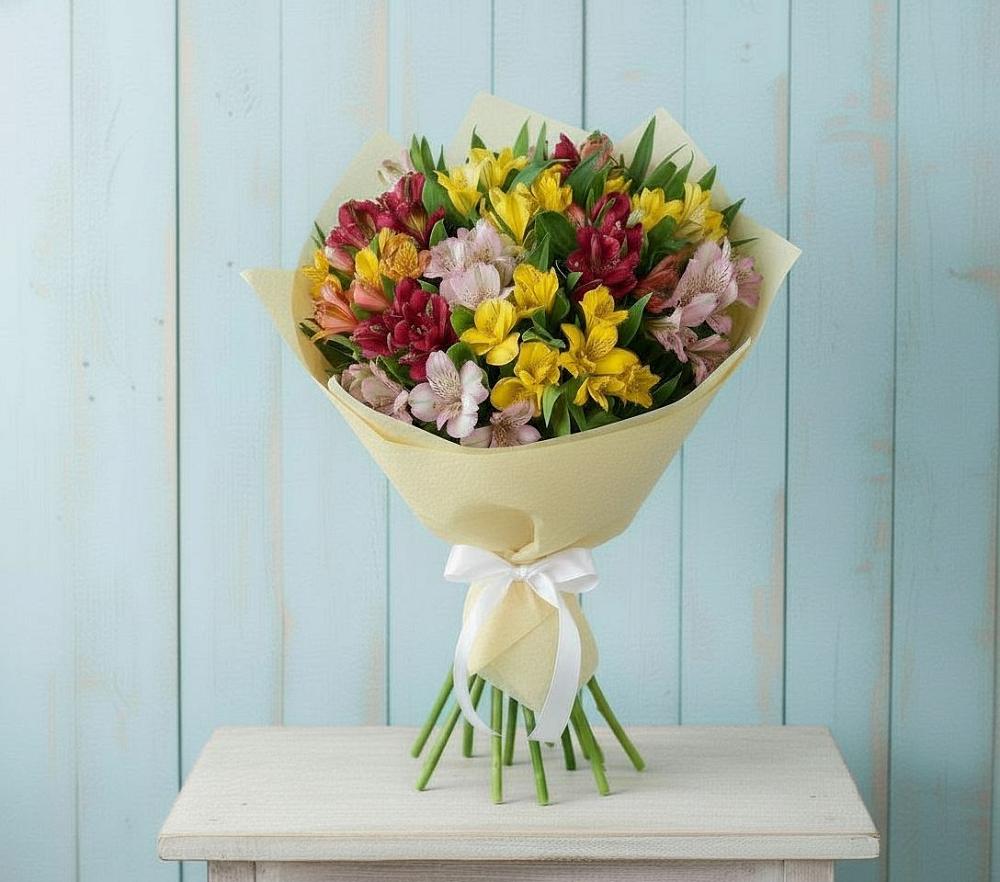 Букет цветов из: Альстромерии в Славянске-на-Кубани