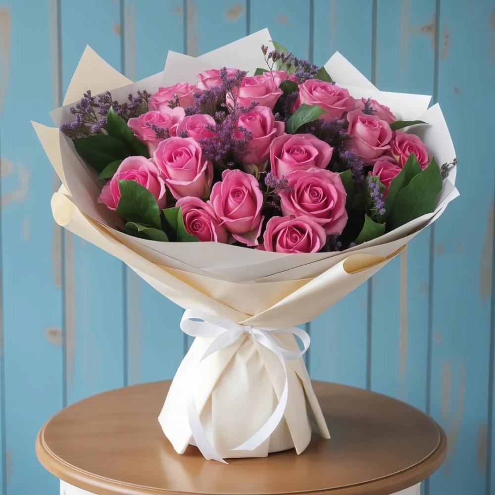 Букет цветов из: Розы в Славянске-на-Кубани