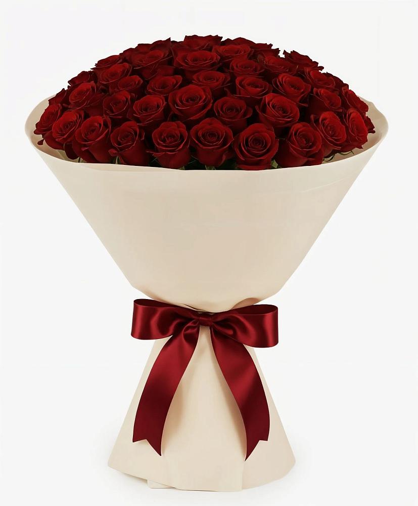 Букет 101 Бордовая роза Блэк Бакарра в Славянске-на-Кубани