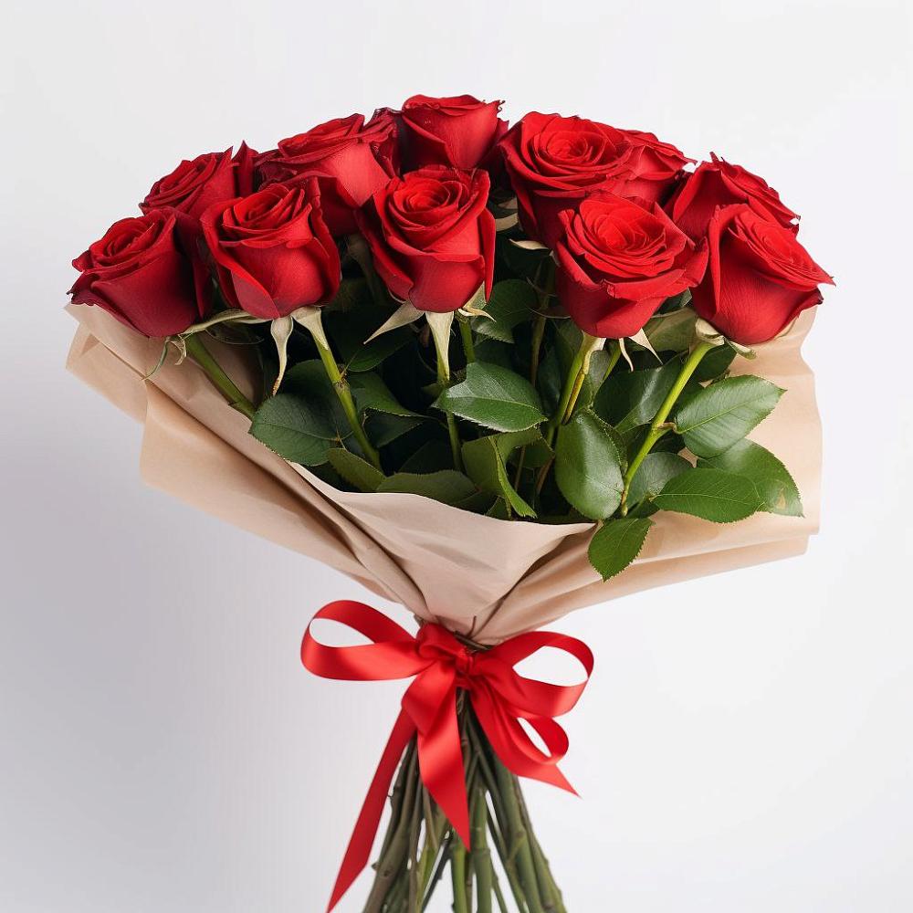 Букет 11 Красных роз Эдлесс Лав в Славянске-на-Кубани